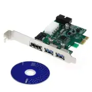 Power eSATA II & USB 3.0 HUB Combo PCI-E Card with Motherboard 20 pin Connector