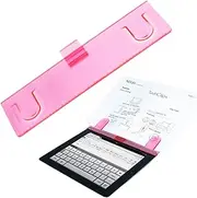 Monitor Document Paper Holder, Desktop Clips for Sticky Note and Memo, ABS Computer Desk Organizers with Clips for Documents, A4 Paper, Business Cards, and Notes, 9.41x2.76x0.59 inches
