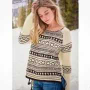 Sundance Delaney Sweater NWT Embroidered Wool Pullover Cozy Boho Tassled Size M