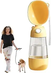 Portable Water Bottle for Dogs,Puppy Water Travel Dispenser | Pet Drinking Container for Hiking Outing, Leakproof Dog Watering Dispenser