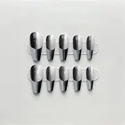 Handmade Medium Coffin Press Nail Design Full Coverage Wearable Artificial Nails