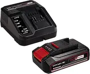Original Einhell Starter Kit 2.5 Ah Battery and Charger Power X-Change (Li-Ion, 18 V, 50 Minutes Charging Time, Suitable for All Power X-Change Devices)