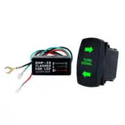 Turn Signal Rocker Switch with Flasher For ATV UTV RV Vehicle Off-Road Pickup