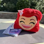 NEW Disney Parks Store Ariel Princess Emoji Plush Stuffed Animal Doll Toy 5"