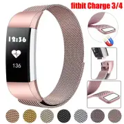 Fashion Magnetic Loop Band Strap Stainless Steel Bracelet For Fitbit Charge 3 4