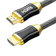 SAG - HDMI Cable (4K HD HDMI 2.0 Ready) - Braided Cord - Ultra High Speed 18Gbps - Gold Plated Connectors - Ethernet & Audio Return - Video 4K 2160p HD 1080p 3D - compatible with Xbox PS3 PS4 PC (8 M)