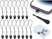 15PCS Anti Dust Plug Kit Compatible with iPhone 14, 14 Pro,14 Pro Max,14 Plus,13,13 Pro,13 Pro Max,13 Mini,12,12 Pro,12 Pro Max,12 Mini,11,11 Pro,11 Pro Max,XS,XR,X,8,7,6 - iPhone Port Cleaning Brush