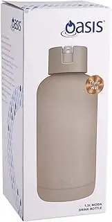 [Oasis] Ceramic Lined Stainless Steel Triple Wall Insulated "Moda" Drink Bottle 1.5L - Latte