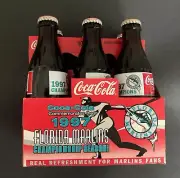 Florida Marlins Vintage 1997 Championship Season 6-Pack Coke Bottles Collectors