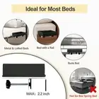 WOMACO Bedside Shelf for Bunk/Loft Bed College Dorm Room Top Bunk Bed Side Tr...