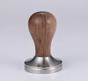 Classic Wood and Stainless Steel 58mm Coffee Tamper - Timeless Espresso Tool for Coffee Enthusiasts and Baristas