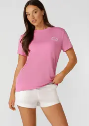 [Lorna Jane] Lotus T-Shirt in Pink, Size - Small S Pink Mauve