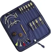 Lantern Moon Interchangeable Needle Set 5"-Heirloom Sizes 2.5/3mm to 11/8mm -LM350301