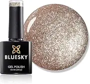 BLUESKY Gel Nail Polish QCG15 [Rose Gold] Soak Off LED UV Light - Chip Resistant & 21-Day Wear 10ml