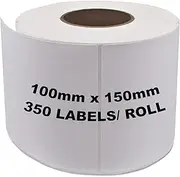 3 Rolls Direct Thermal Label 100x150mm Postage Shipping Address Labels for eParcel StarTrack FastWay TNT (350 Labels Per Roll)