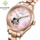 CITIZEN Collection PC1017-70Y Mechanical Automatic Watch Pink Gold MOP Dial 34mm