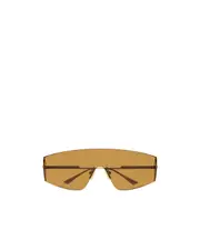 Bottega Veneta Eyewear Futuristic Shield Sunglasses One size Brown