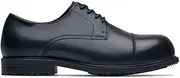 Shoes for Crews Senator, Men's Nano Composite Toe (NCT) Uniform Dress and Work Shoes, Slip Resistant, Water Resistant, Black, Size 9.5, Black (Nct), 9.5