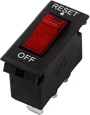 Aexit Over (Control electrical) Load Protection Red Lamp Reset-OFF 3 Pin Rocker Switch (12ry322qf91) 125/220V For AU 10A