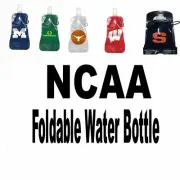 Boelter Brands NCAA 16 oz. Foldable Water Bottle, Flask w/Carabiner Clip