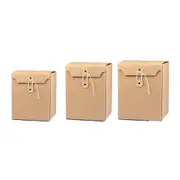10PCS Kraft Paper Box Corrugated Packaging Box Gift Storage Transport Carton