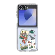 Galaxy Z Flip6 Clear Case Melbourne Stickers