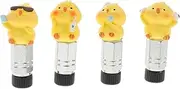 HANABASS 4Pcs Funny Tire Valve Caps Decorative Duck Shaped Valve Stem Caps for Bicycle Car Tires Stylish Accessory for Families Enhances Aesthetic Appeal and Cycling Experience