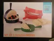 DOUGH PRESS Turnover Dumpling Pierogi Pocket Empanada Makers ** Free Shipping