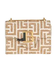 B-Buzz wallet in monogrammed lurex jacquard One size Nude