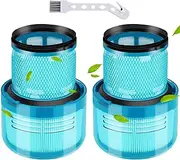 [Rebirthcare] 2 pack v15 detect filter for dy.son v15 v11 sv14 sv17 sv22 detect absolute complete animal extra pro torque drive vacuum cleaner filter replacement part, replace no. dy-970013-02