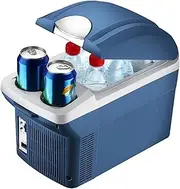 Portable Car Refrigerator Freezer, 12V Compact Cooler & Warmer for Food, 8 L Mini Car Fridge for Food, Drinks, Skincare, Beer, Wine,Beauty & Makeup - Small Refrigerator