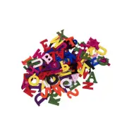 200 Pcs Wooden DIY Crafts Letter Learning Toys Letter Cutouts Crafts