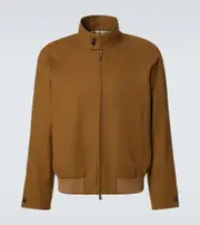 [Burberry] Burberry Harrington cashmere blouson jacket AU 90 brown