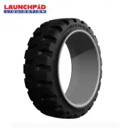18x6x12-1/8 Tires Super Solid IDL Forklift Press-on Heavy Duty Traction Tire