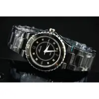 在飛比找蝦皮購物優惠-manka時尚主流,黑色精密陶瓷製石英錶,類 J12限量款 