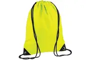 Bagbase Premium Gymsac Water Resistant Bag (11 Litres) (Fluoresent Yellow) (One Size)
