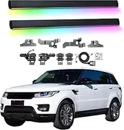 BJOHQ Electric Running Boards Compatible for Range Rover Sport 2013-2016 with Light, SUV, Off-Road & Pickup Trucks - Retractable Truck Steps & Nerf Bars