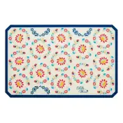 Pioneer Woman Nonstick Silicone Baking Mat Mazie Floral Blue 17"x11" New