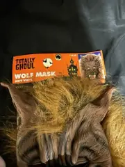 Totally Ghoul Wolf Mask NWT Halloween Kmart Exclusive Soft Vinyl