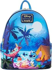 [Loungefly] Disney Stitch Camping Cuties Glow Mini Backpack | Lilo & Stitch Bags & Backpacks