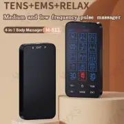 12 Modes Tens & EMS Muscle Stimulator Machine Pulse Massager Therapy Pain Relief