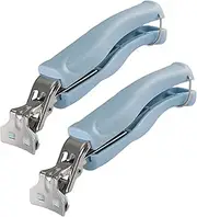 [SPTECHMAKE] Stainless Steel Anti-Scalding Hot Bowl Dish Plate Gripper Clips Tongs Clamp Holder for Moving Hot Plate or Bowls with Food Out from Instant Pot Microwave Oven (2, Blue)