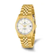 Mens Charles Hubert IP-plated Off-white Dial Watch