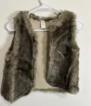 Carter’s Kid Faux Fur Open Front Vest Size 14