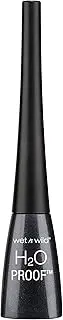 Wet 'n' Wild, H2O Proof Felt Tip Liquid Eyeliner, Waterproof and Stain-proof Liquid Eyeliner, Waterproof Makeup, Long-lasting, Fluid and Pigmented Formula, Black