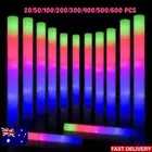 50-1000PCS Flashing LED Foam Stick Party Wedding Rave Light-up Glow Sticks Bulk