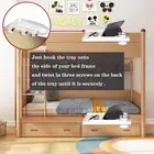 Bedside Shelf for Bed Bunk Bed Dorm Room Night Stand White With USB