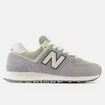 【NEW BALANCE】NB 574 復古鞋 休閒鞋 運動鞋 復古鞋 情侶款 麂皮 女鞋 灰綠色(WL574GA2-B)