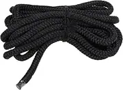 Nylon Mooring Rope, Marine Dock Line, Wear Resistant Braided Boat Rope, Heavy Duty Berthing Line with Pre Spliced Loop for Wharf Fishing Boat Docking