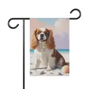 Dog Lover's Garden Flag - Pet Decor, Outdoor Flag, Kings Charles Spaniel
